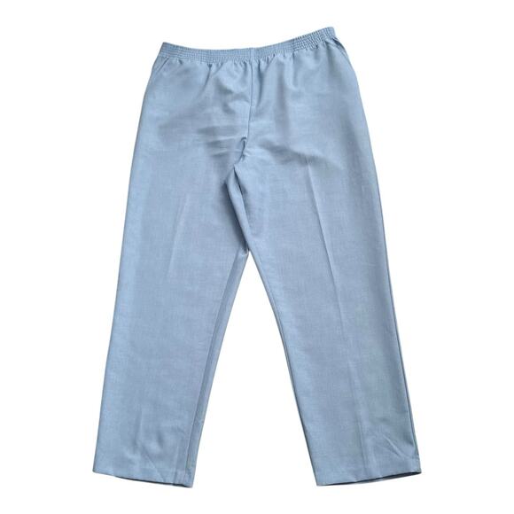 WHITE STAG Womens Ladies Petite Size 16P Blue Pull On High Rise Pants 28" Inseam - Picture 1 of 6